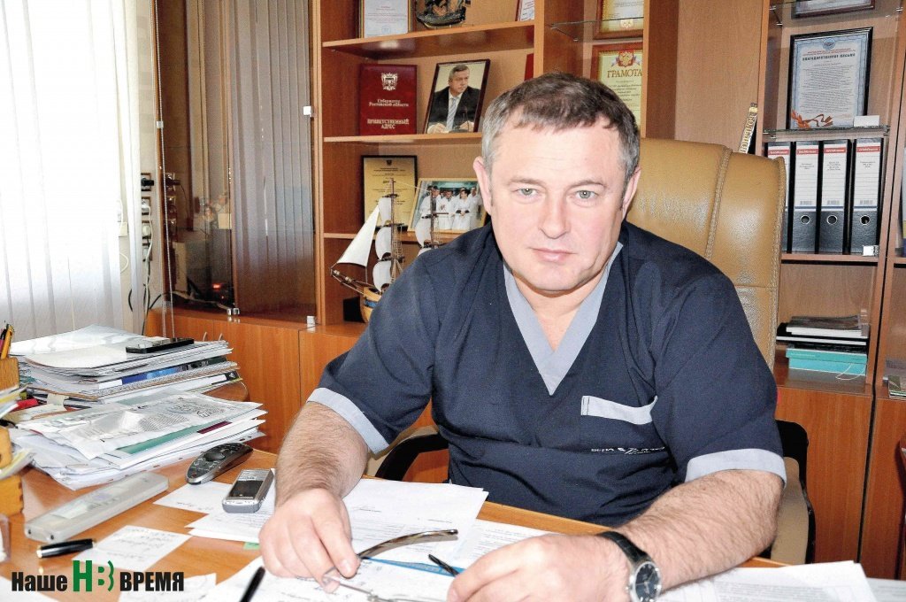 Главный врач Ростовской областной клинической больницы, главный трансплантолог Ростовской области доктор медицинских наук Вячеслав Коробка.
