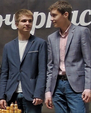 Члены сборной команды России москвич  Алексей Сарана и новочеркассец Андрей Еспиенко (слева)