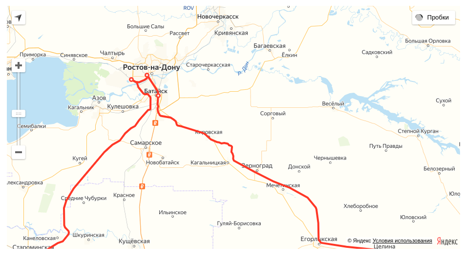 Астрахань симферополь карта