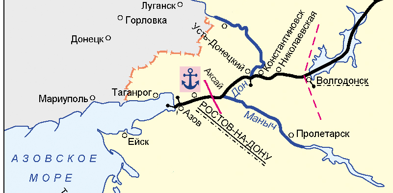 Волгодонский канал шлюзы карта