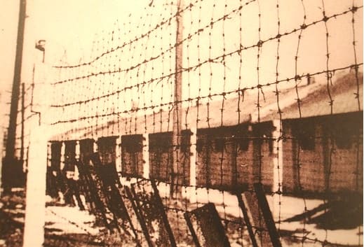 Вид снаружи лагеря для военнопленных, фигурирующего в советских документах под названием « Гросс - Лазарет № 192 » (1943 г.). Государственный архив Ростовской области Вид снаружи лагеря для военнопленных, фигурирующего в советских документах под названием « Гросс - Лазарет № 192 » (1943 г.). Государственный архив Ростовской области