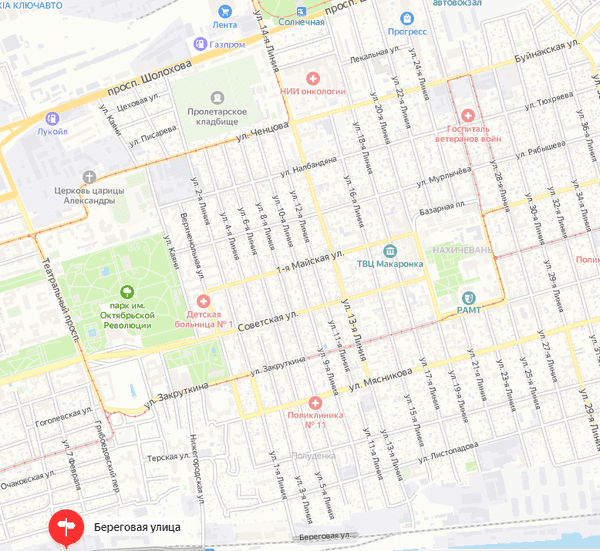 Карта нахичевани в ростове