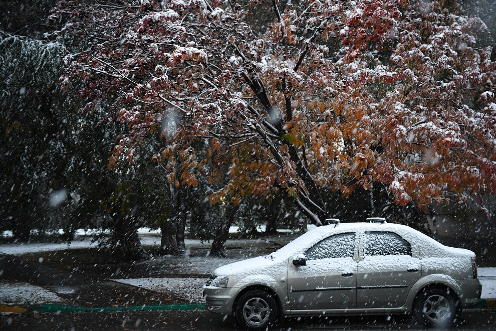 Первый снег москва