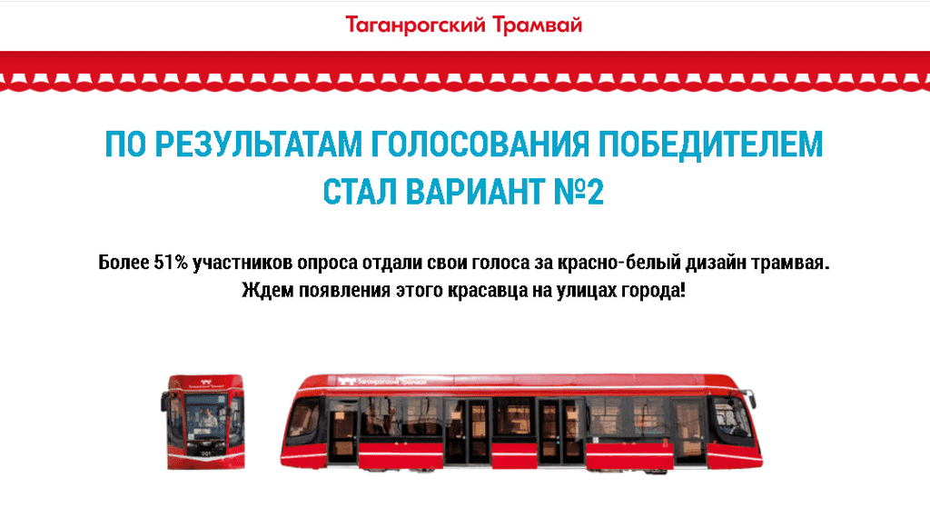 Карта таганрогского трамвая
