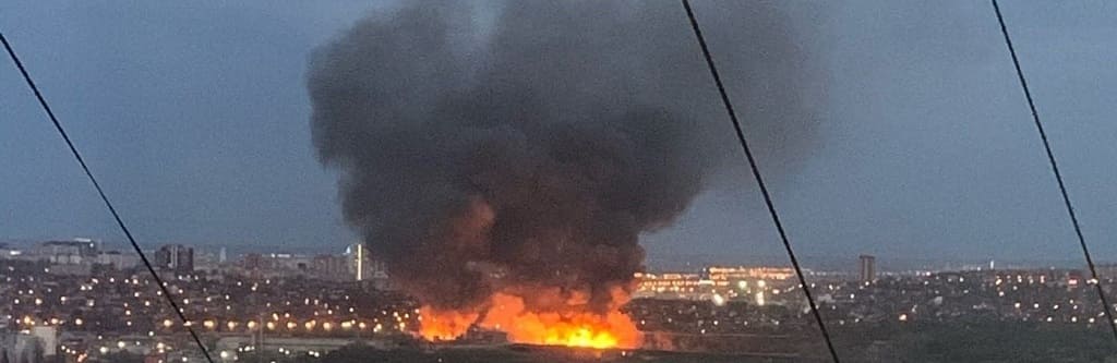 В Ростове потушен крупный ландшафтный пожар