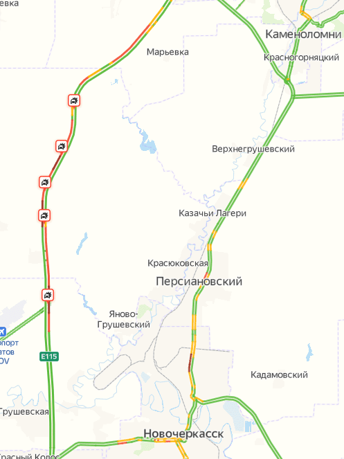 Трасса м4 пробки карта