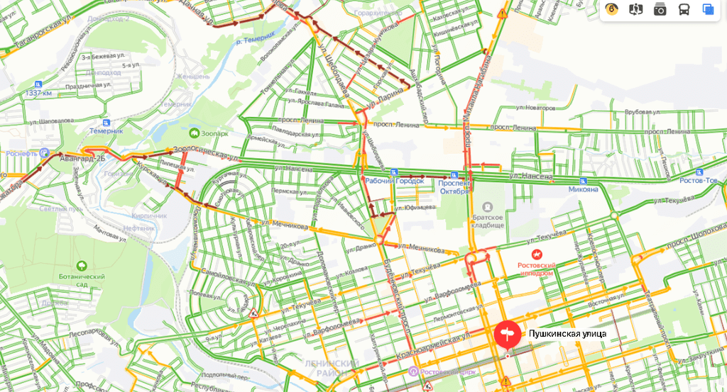 Ростов на дону пер крепостной карта