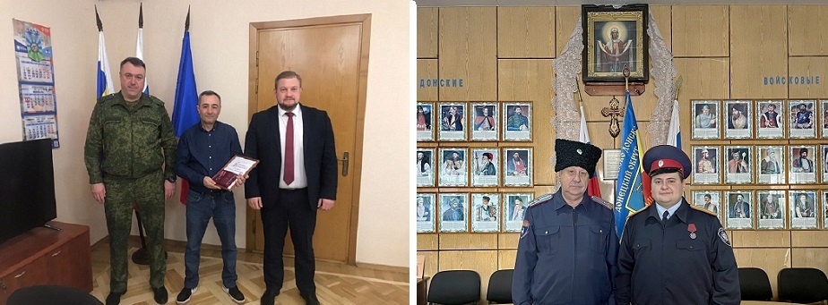 Награды получают Э. Григорян и С. Клоков