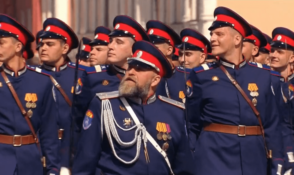 Донские казаки прошли по Красной площади