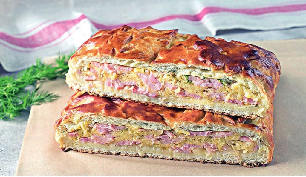ПИРОГ С ВЕТЧИНОЙ И СЫРОМ ПИРОГ С ВЕТЧИНОЙ И СЫРОМ