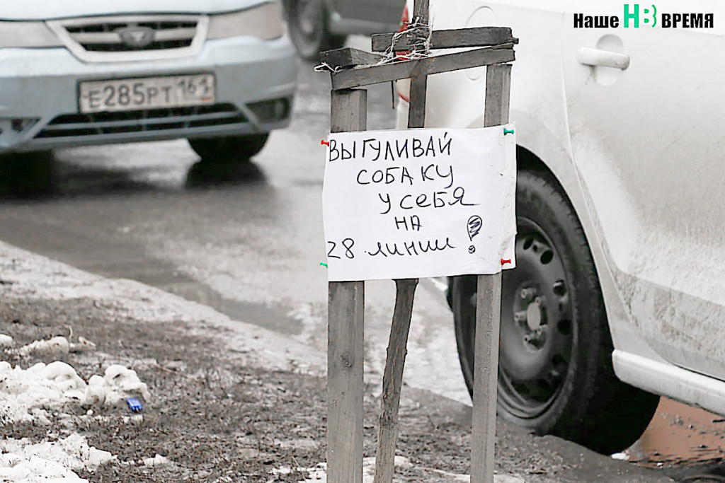 Видимо, не только Ирину ШУЛЬЖЕНКО беспокоит выгул животных. Такое послание мы увидели на ул. Вити Черевичкина.