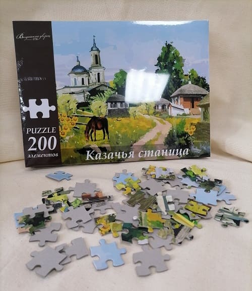 Игра-пазл Казачья станица начался с праздничной декорации Игра-пазл Казачья станица начался с праздничной декорации
