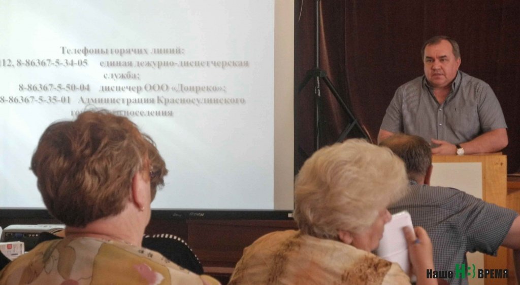 Глава Красносулинского района Николай Альшенко – жителям: «Все жалобы по поводу водоснабжения в городе — первоочередные. Записывайте мой телефон…»