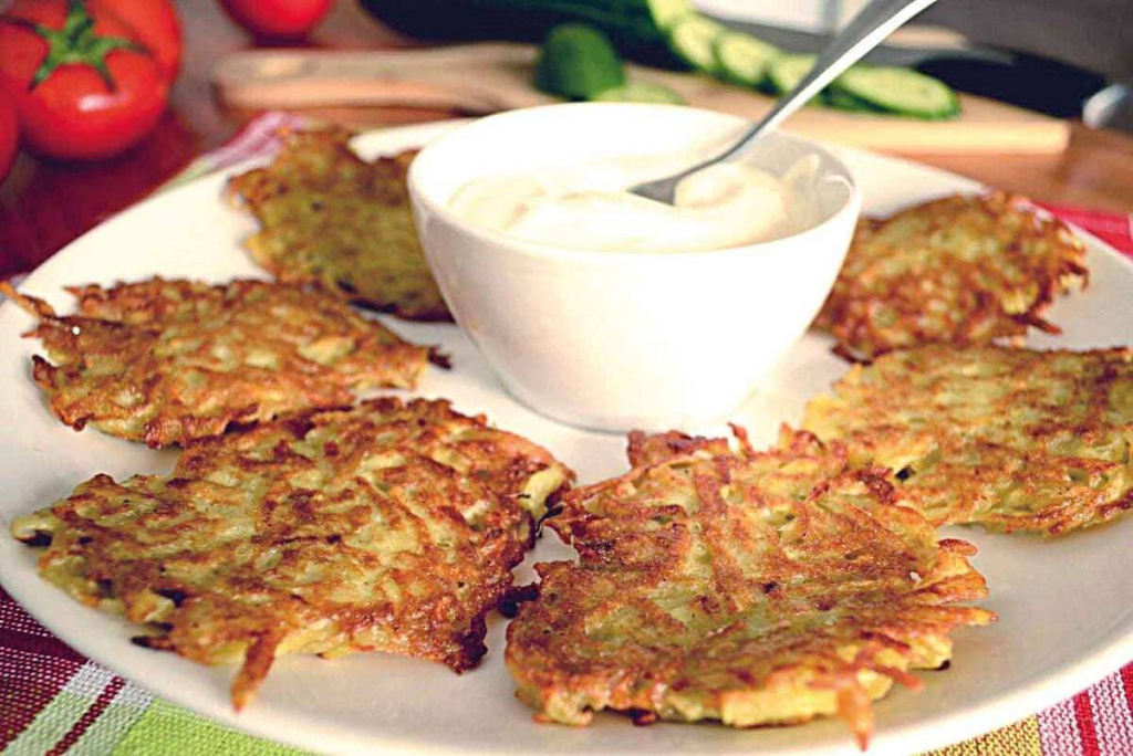 Запеченные драники без муки