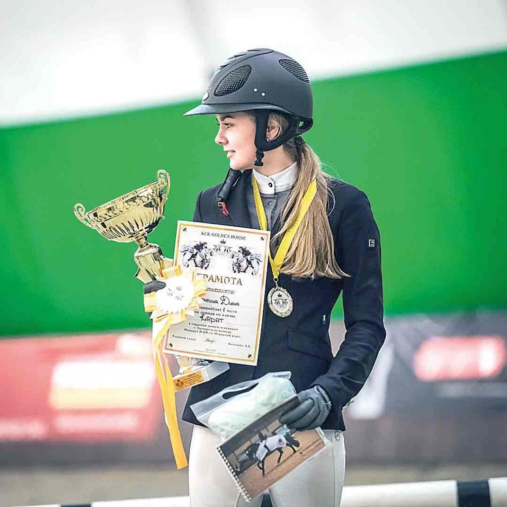 Руководитель КСК Golden Horse Диана КУРОЧКИНА не только умелый организатор, но и успешная спортсменка.