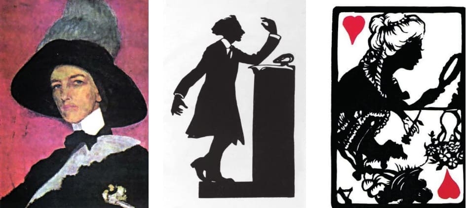 Елизавета КРУГЛИКОВА: автопортрет маслом, Андрей Белый, карты.