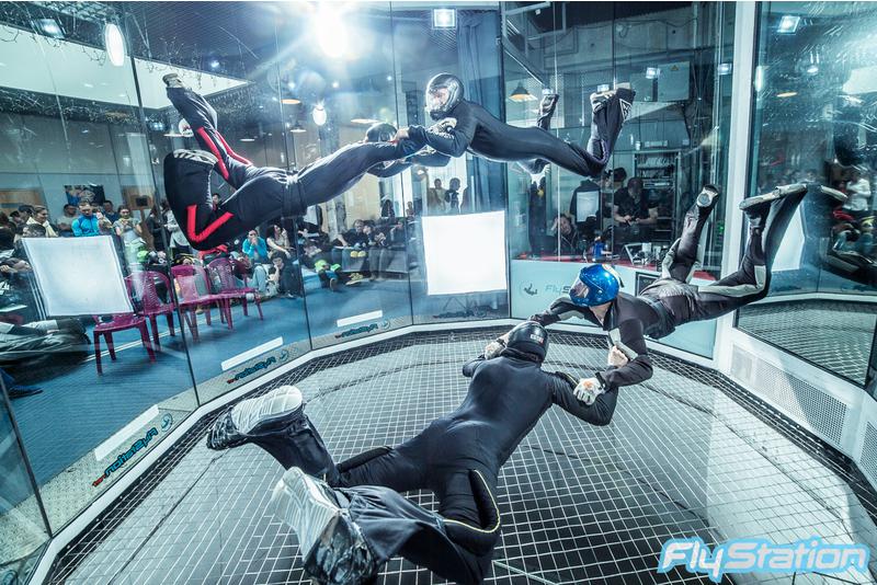 Наши спортсмены провели тренировки в санкт-петербургском аэродинамическом комплексе.