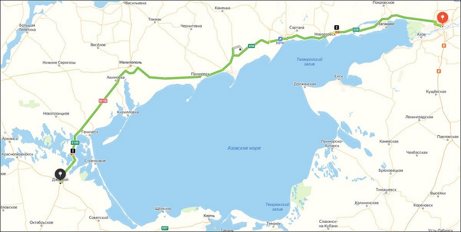 Схема новой трассы краснодар крымский мост Новая трасса из Ростова в Крым не будет скоростной