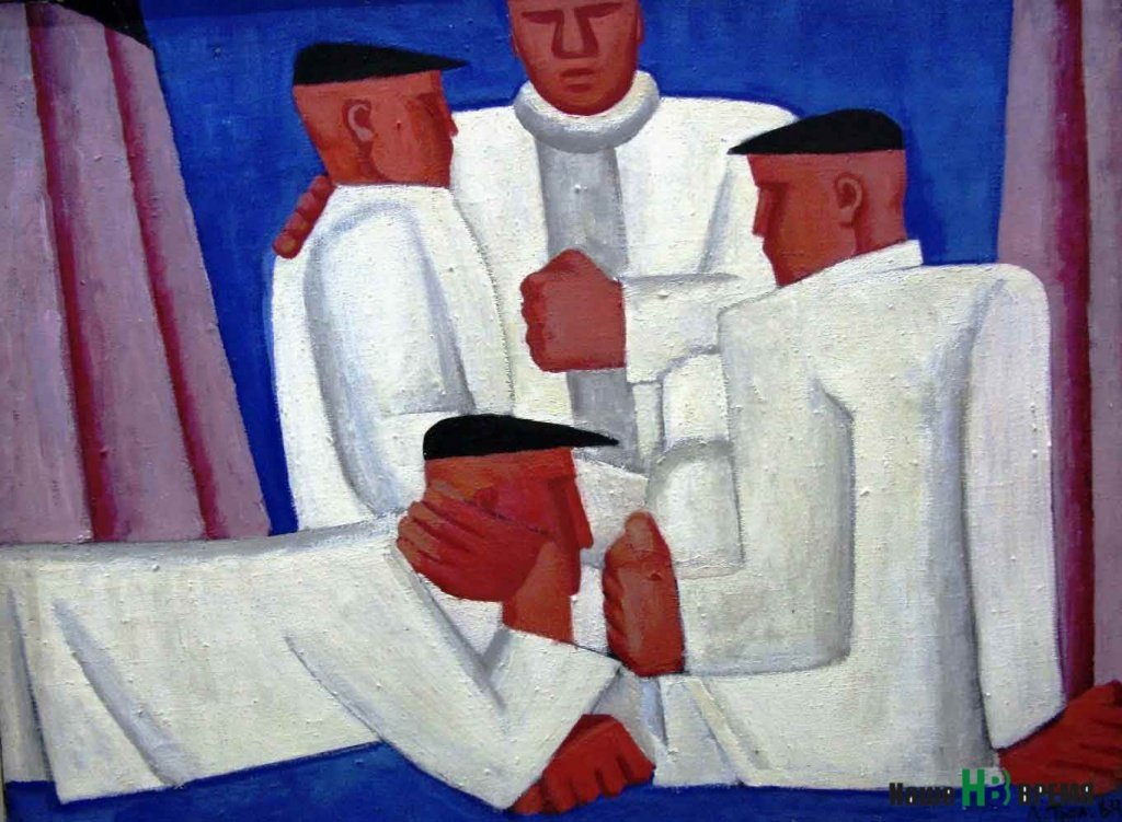 В. Тюленев, «Гидростроители». 1964 г.