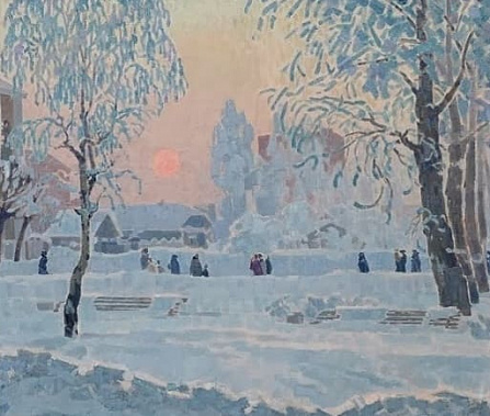 Александр Николаевич Безумов «Морозное утро»