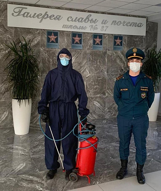 В школах Ростова проведена дезинфекция перед началом второй четверти