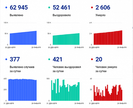 Коронавирус в Ростовской области: статистика на 30 января