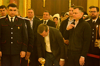 07 01 2025 В кафедральном соборе Ростова прошла главная рождественская служба