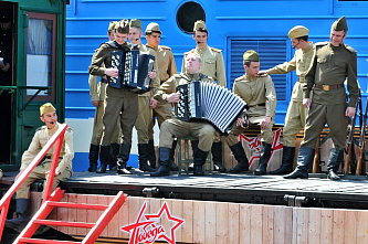 Поезд «Победа» прибыл на первый путь