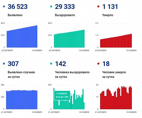 Коронавирус в Ростовской области: статистика на 19 ноября