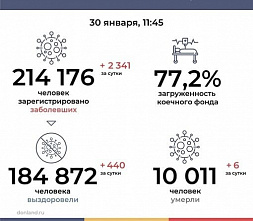 Коронавирус на Дону: статистика на 30 января