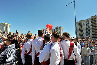 25 05 2024 Последний звонок в ростовской школе №75