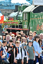 Поезд «Победа» прибыл на первый путь