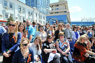 Поезд «Победа» прибыл на первый путь