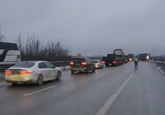 Дорожные работы на трассе М-4 «Дон» привели к пробкам