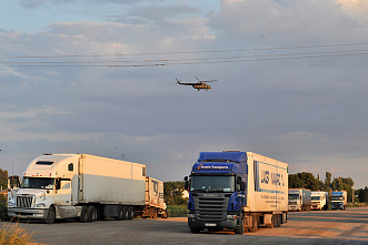 В Ростовской области для транзитного транспорта в Крым оборудованы дополнительные парковки
