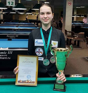 Донская спортсменка завоевала награду международного турнира по бильярду