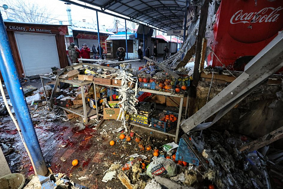 Донецк, 21 января 2024 года. После обстрела. Источник фото: ИА 