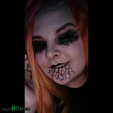 Школьница из Ростовской области делает арт-мейкап