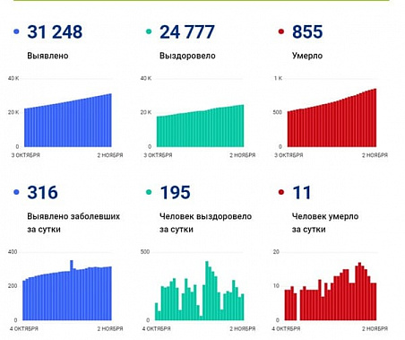 Коронавирус в Ростовской области: статистика на 2 ноября