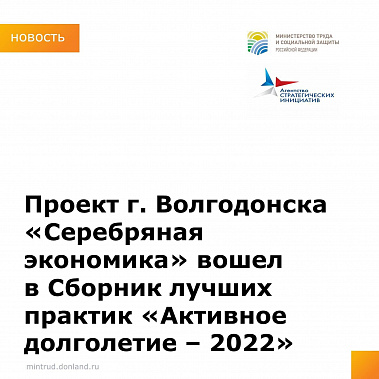 "Серебряная экономика" Волгодонска стала лучшей
