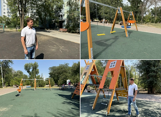  Ростов-на-Дону: современные детские площадки делают скверы привлекательней для семей