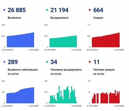Коронавирус в Ростовской области: статистика на 19 октября