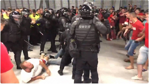 На снимке: вчера в подтрибунных помещениях «Ростов Арены». Источник фото: topnews.ru