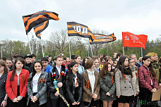 Знамя Победы развернули в Ростове