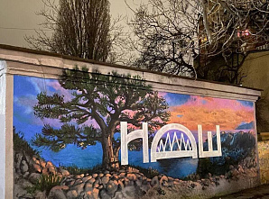 В Ростове-на-Дону появилось граффити в честь годовщины возвращения Крыма