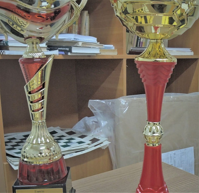 Кубки, ранее завоеванные на рапиде в Новороссийске командой из Ростова 