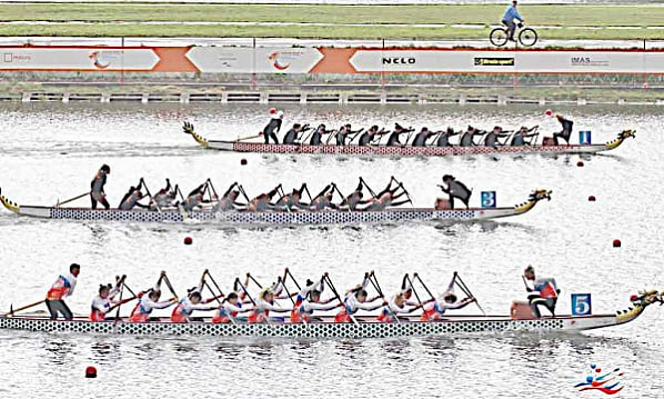 В Москве прошли заезды чемпионата Европы по гребле на лодках «Дракон»