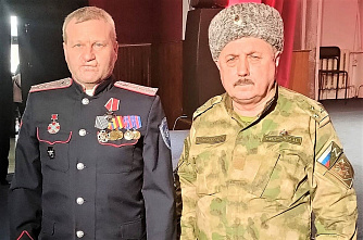 Донскому казаку Евгению Универсалу вручили орден Мужества