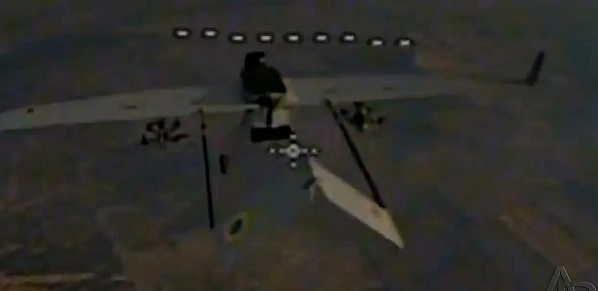 На фото: таран российского FPV-дрона пресекает воздушную атаку украинского ударного беспилотника. Источник: YouTube.