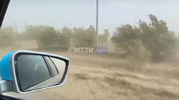 По дороге в Сальск. Скриншот сюжета ГТРК 